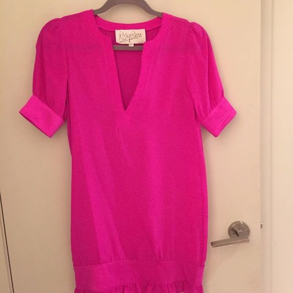 Rory Beca Silk Fuchsia Dress - Picture 2 of 3